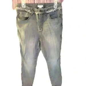 Good American grey frayed denim sz 10/30